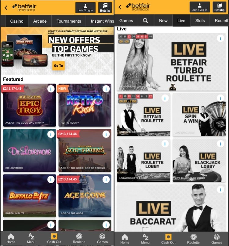 betfair-casino screenshot