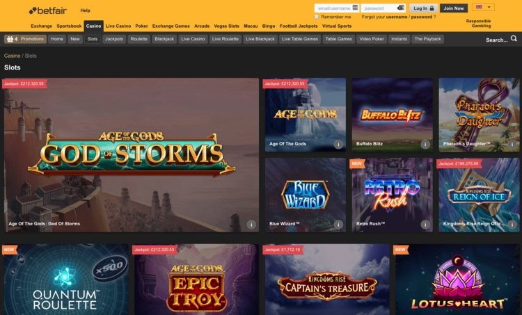 betfair-casino screenshot