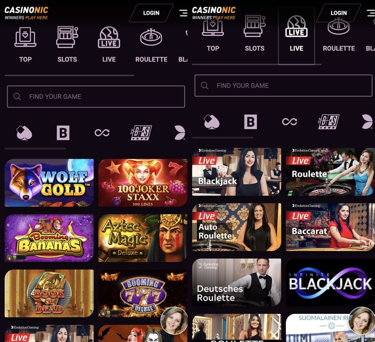 casinonic-casino screenshot