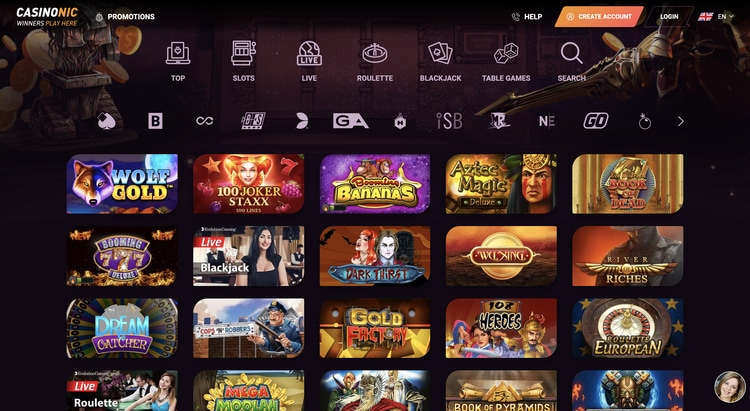 casinonic-casino screenshot