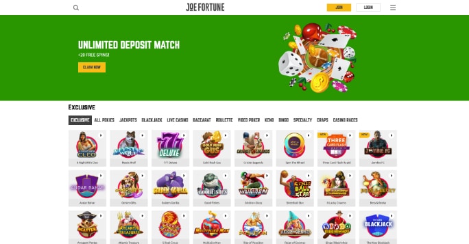 joe-fortune-casino screenshot