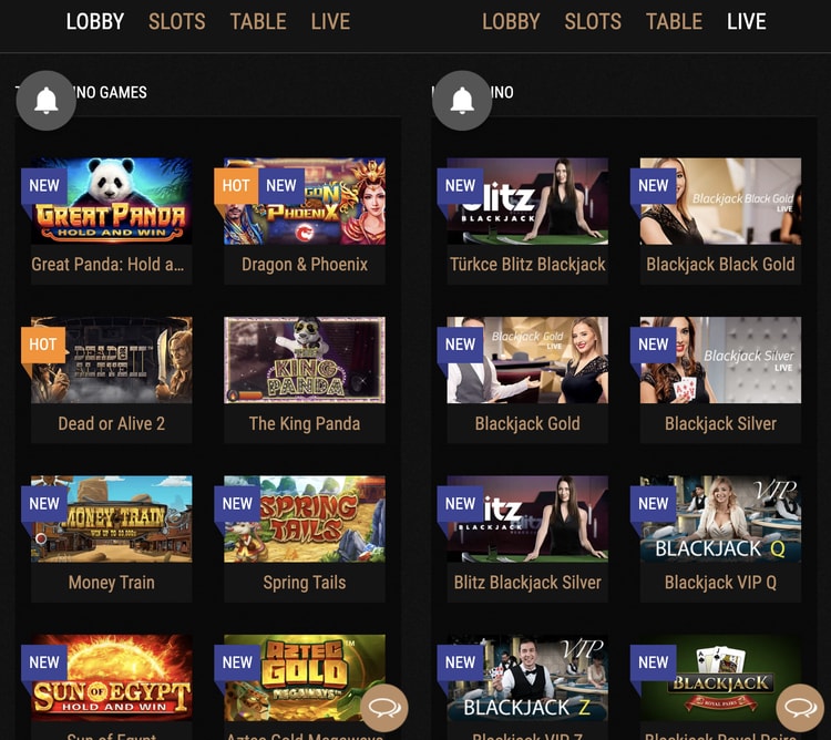 king-billy-casino screenshot