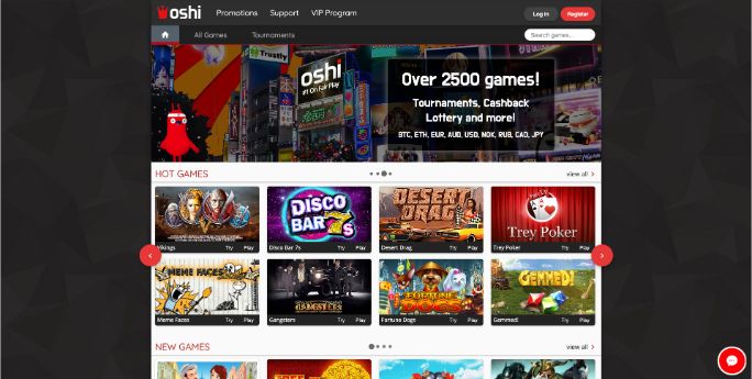 oshi-casino screenshot