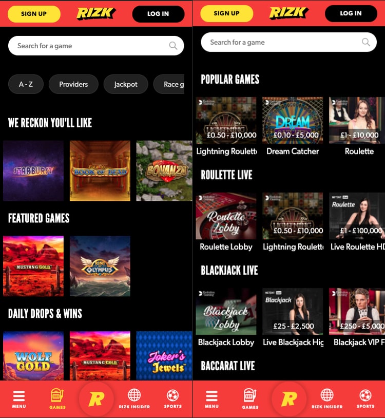 rizk-casino screenshot
