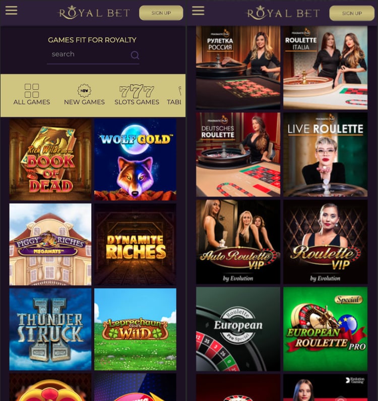 royalbet-casino screenshot