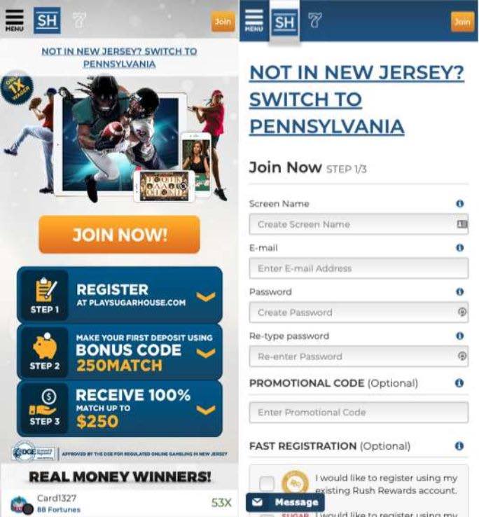 sugarhouse-online-casino screenshot