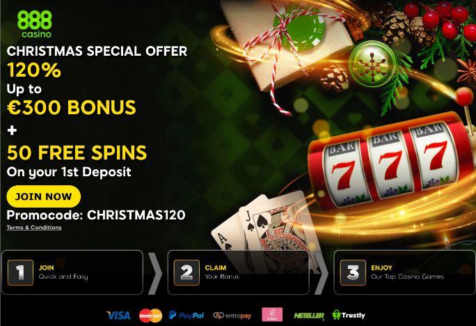 888 casino christmas bonus