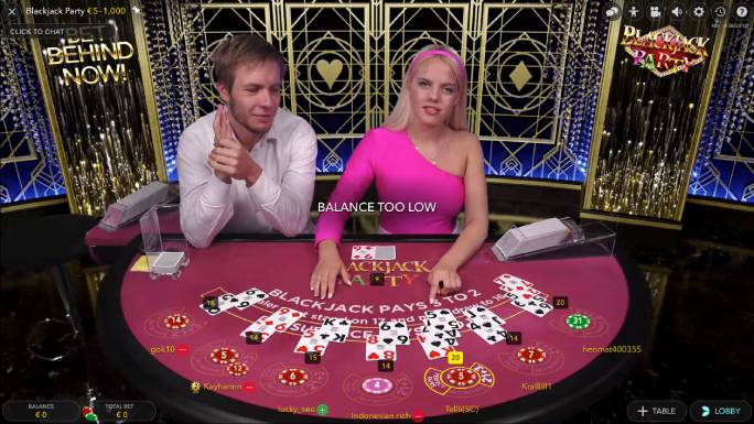 evolution blackjack party