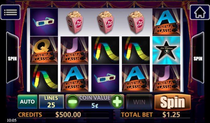 classic cinema slot by multislot