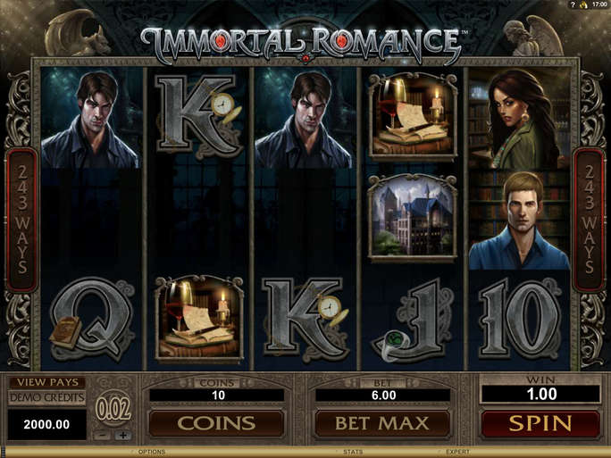immortal romance microgaming slot