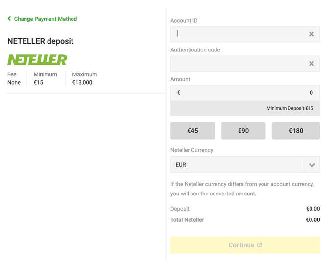neteller deposits at unibet