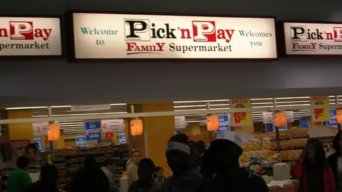 Pick n Pay supermarket tills in South Africa