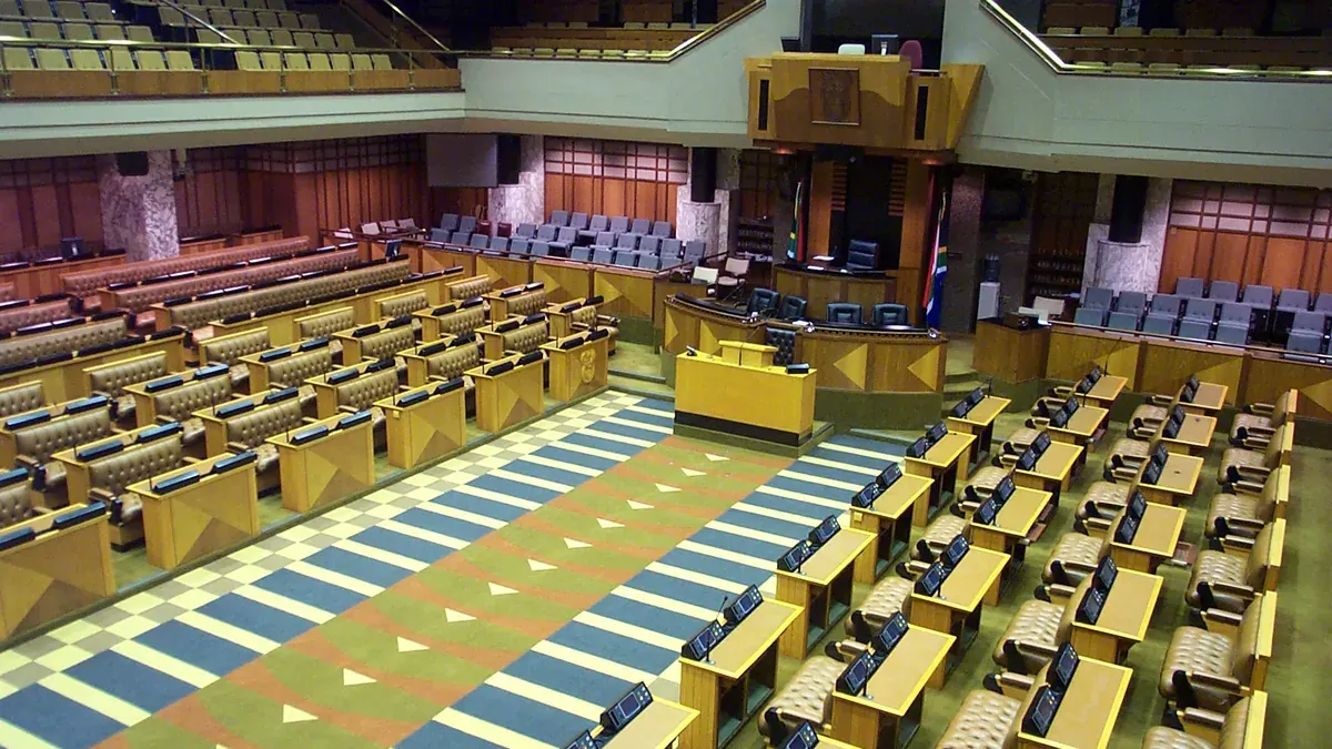 Chamber of the National Assembly of South Africa in Cape Town
