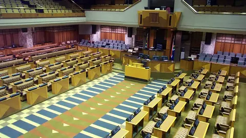 Chamber of the National Assembly of South Africa in Cape Town